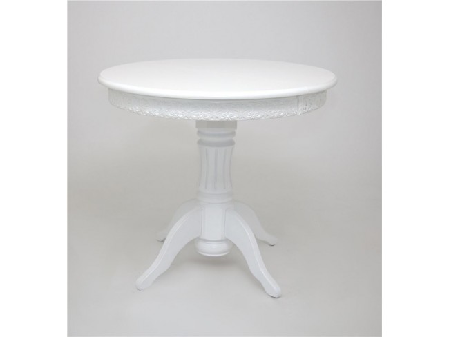 Стол "Милорд" (90 х120 + юбка) Белый