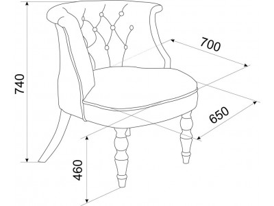 Кресло Бархат (эмаль белая / G09 - малахит)