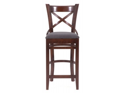 Стул барный "Хью" (темный тон/темно-серый М07)