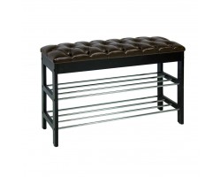 Банкетка "Грейс" (Венге/орегон 120/каретная стяжка)