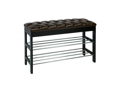 Банкетка "Грейс" (Венге/орегон 120/каретная стяжка)