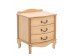 Тумбочка прикроватная "Джульетта" 3 ящ. (светлый дуб) Вис