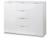 Комод Лайн-4 (Белый/Белый глянец)