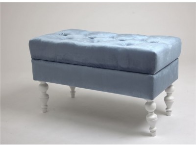 Банкетка Виктория (эмаль белая / 9 - небесно-голубой)