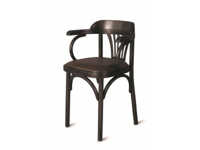 Стул Венский мягкий (венге, экокожа коричневая)