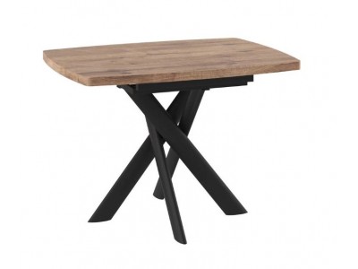 Стол Leonel-110 (110/145 х 80 / дуб велингтон / черный)