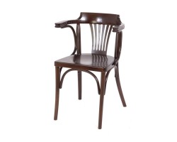 Стул венский с подлокотниками "Сивил" (тёмный орех)