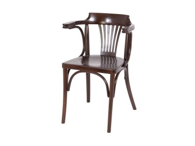 Стул венский с подлокотниками "Сивил" (тёмный орех)