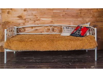 Кушетка Оптима Люкс (90х200/металлическое основание) Бежевый