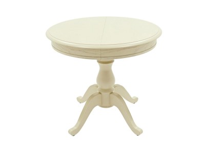 Стол "Фабрицио-1" раздвижной (D 820 / Цвет дерева:Тон 10 Слоновая кость RAL 1015)