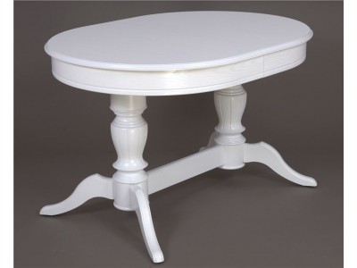 Стол Ново-2 Лайт 1200(1600), белая эмаль