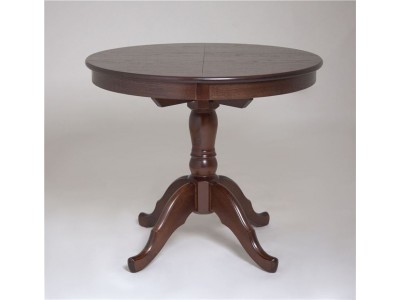Стол Круглый D1000 (Шоколад/массив березы, МДФ, ШПОН)