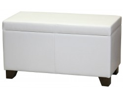 Ящик для белья Richmond-80 (Белый) ЭкоКожа