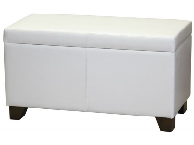 Ящик для белья Richmond-80 (Белый) ЭкоКожа