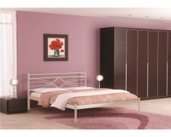 Кровать Мираж (140х200/металлическое основание) Бежевый