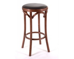 Табурет барный 650 Венский мягкий (средний тон, экокожа коричневая)