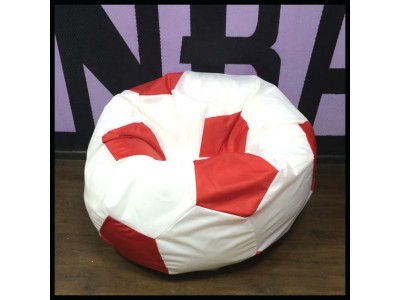 Кресло Мяч бело-красный Оксфорд