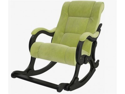 Кресло-качалка Сенатор 77 (Венге / Verona Apple Green)