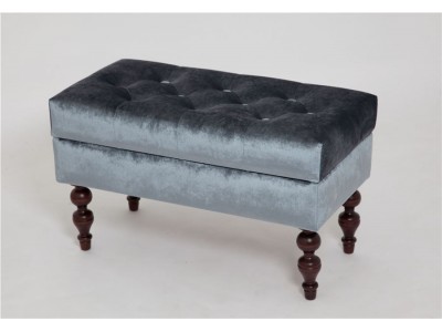 Банкетка Виктория (темный тон / 25 - грязно-голубой)