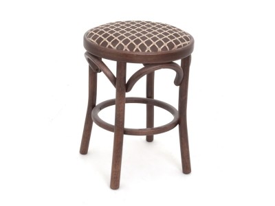 Табурет Венский мягкий (темный тон, ткань 3 brown)