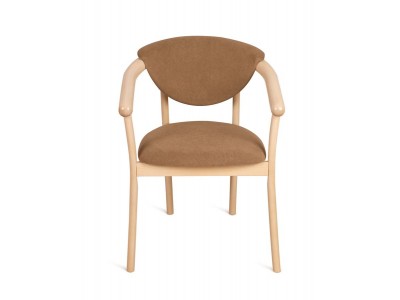 Кресло венское "Виенна" (беленый дуб/коричневый М08)