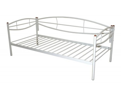 Кушетка Аура (90х200/металлическое основание) Белый