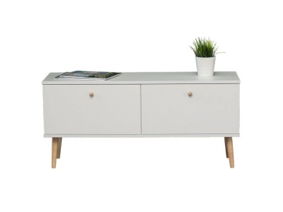 ТВ тумба Komo-2 (1100х320х520 мм, ЛДСП Белый 16 мм, ножки береза) ТВ тумба Komo-2 (1100х320х520 мм, ЛДСП Белый 16 мм, ножки береза)