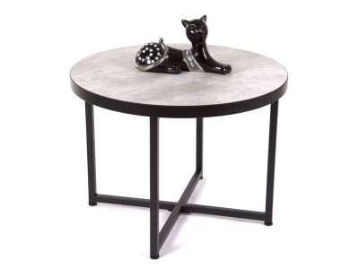 Стол журнальный круглый "Лофт 60" (ЛДСП 32 мм /Ателье св./ кромка чёрная) Стол журнальный круглый "Лофт 60" (ЛДСП 32 мм /Ателье св./ кромка чёрная)