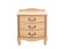Тумбочка прикроватная "Джульетта" 3 ящ. (светлый дуб) Вис