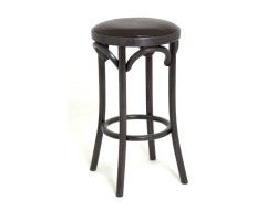 Табурет барный 650 Венский мягкий (венге, экокожа коричневая)