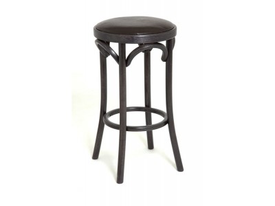 Табурет барный 650 Венский мягкий (венге, экокожа коричневая)