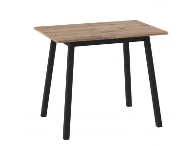 Cтол раздвижной ТИРК Радиал-94 (Дуб велингтон/черный) 94(126)х64