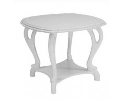 Стол журнальный "Кофейный П" (молочный дуб) Вис