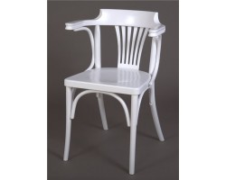 Стул венский с подлокотниками "Сивил" (белый, эмаль)