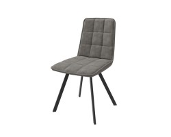 Стул "ROM" (Черный/Замша Lux Графит к6)