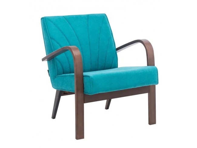 Кресло Шелл (Орех антик / ткань Soro 86, кант Soro 86)