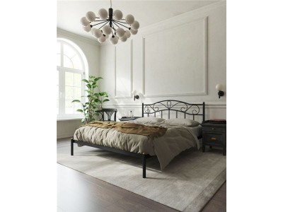 Кровать "Глэдис" без изножья (120х200/ноги металл/цвет Чёрный)