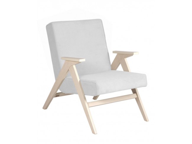 Кресло для отдыха Вест (подлокотник Дуб/ткань Verona Light Grey/кант Verona Light Grey)