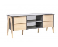 ТВ-тумба "Сканди" (Натуральное дерево/серый ясень)