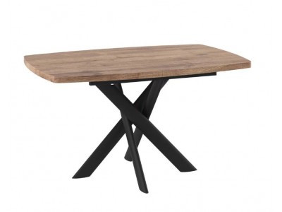 Стол Andres-130 (130/165 х 85 / дуб велингтон / черный)