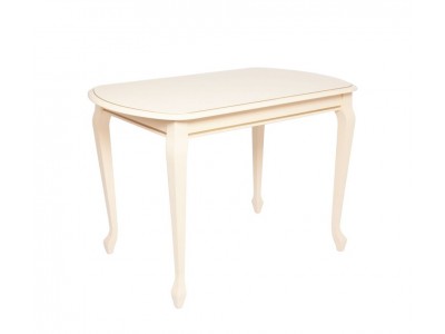 Стол "Прага 110" раздвижной (1100х700 / Цвет дерева: Тон 10 Слоновая кость RAL 1015 + патина золото) Стол "Прага 110" раздвижной (1100х700 / Цвет дерева: Тон 10 Слоновая кость RAL 1015 + патина золото)