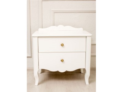 Тумбочка "Версаль" 2 ящика (белый)