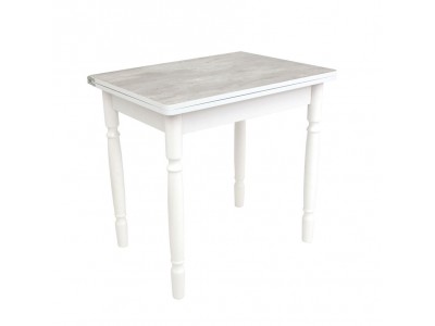 Стол "831-ЛС" (Метрополитан 2046/ЛДСП+кромка белый) ноги Белые