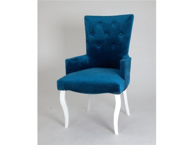 Кресло Виктория (эмаль белая / 34 - королевский синий)