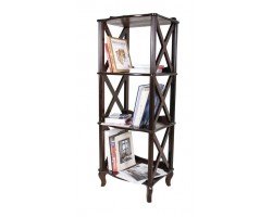 Этажерка-стеллаж Джульетта 3 яруса (цвет Орех) Ls