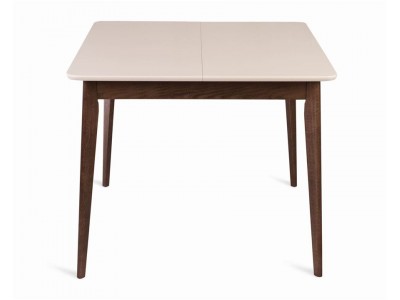 Стол Рэй-0090 (темный тон / слоновая кость 9001) Квадратный