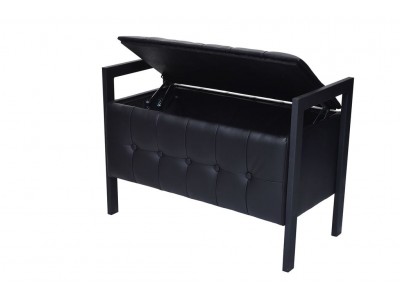 Пуф "Луго" (Леон) черный