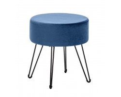 Пуф Кома (ткань велюр Дарк Блю)
