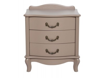 Тумбочка прикроватная "Джульетта" 3 ящ. (Мокко) Вис
