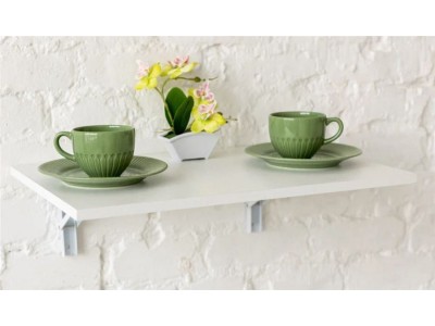 Стол настенный, складной (СЛСК 600 / белый)